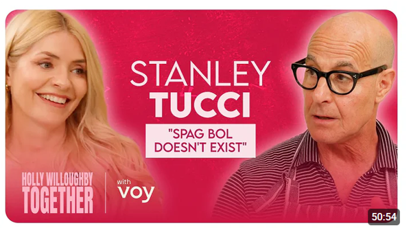 Holly Willoughby Together Stanley Tucci